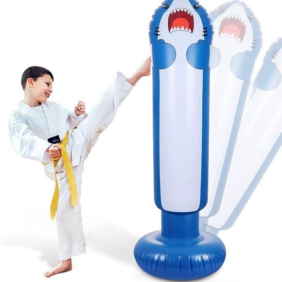 Kids Inflatable‎ Punching Bag Toy | Boxing & Karate Practice Fun - Picture 2 of 2